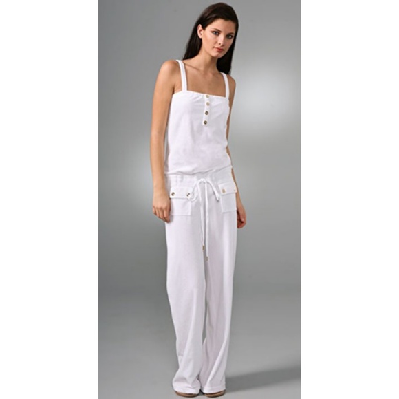 white couture jumpsuit